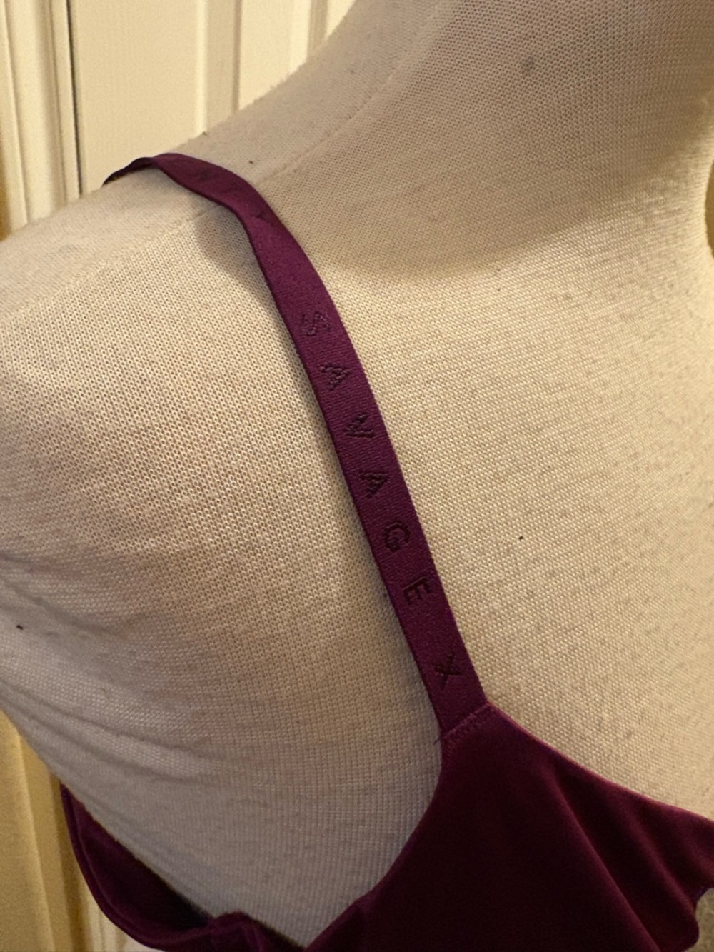 Savage X Fenty Deep Plum Underwire Bra - Picture 6 of 8